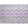 Piper Looms Mayfield Geometric AMF684 Purple Machine Washable Area Rug Scatter Main Image