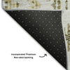 Piper Looms Mayfield Geometric AMF684 Taupe Machine Washable Area Rug Backing Image