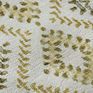 Piper Looms Mayfield Geometric AMF684 Taupe Machine Washable Area Rug Swatch Image