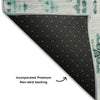Piper Looms Mayfield Geometric AMF684 Teal Machine Washable Area Rug Backing Image