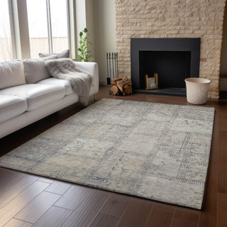 Piper Looms Mayfield Patchwork AMF685 Beige Machine Washable Area Rug Lifestyle Image Feature