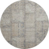 Piper Looms Mayfield Patchwork AMF685 Beige Machine Washable Area Rug Round Main Image