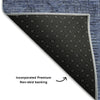 Piper Looms Mayfield Patchwork AMF685 Blue Machine Washable Area Rug Backing Image