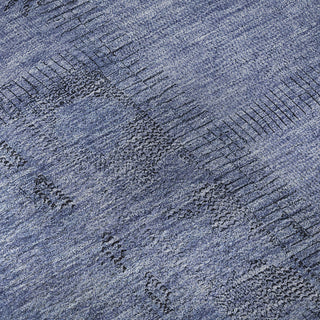Piper Looms Mayfield Patchwork AMF685 Blue Machine Washable Area Rug Swatch Image