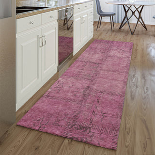 Piper Looms Mayfield Patchwork AMF685 Blush Machine Washable Area Rug Runner Lifestyle Image Feature