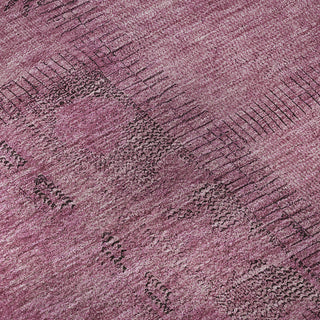 Piper Looms Mayfield Patchwork AMF685 Blush Machine Washable Area Rug Swatch Image