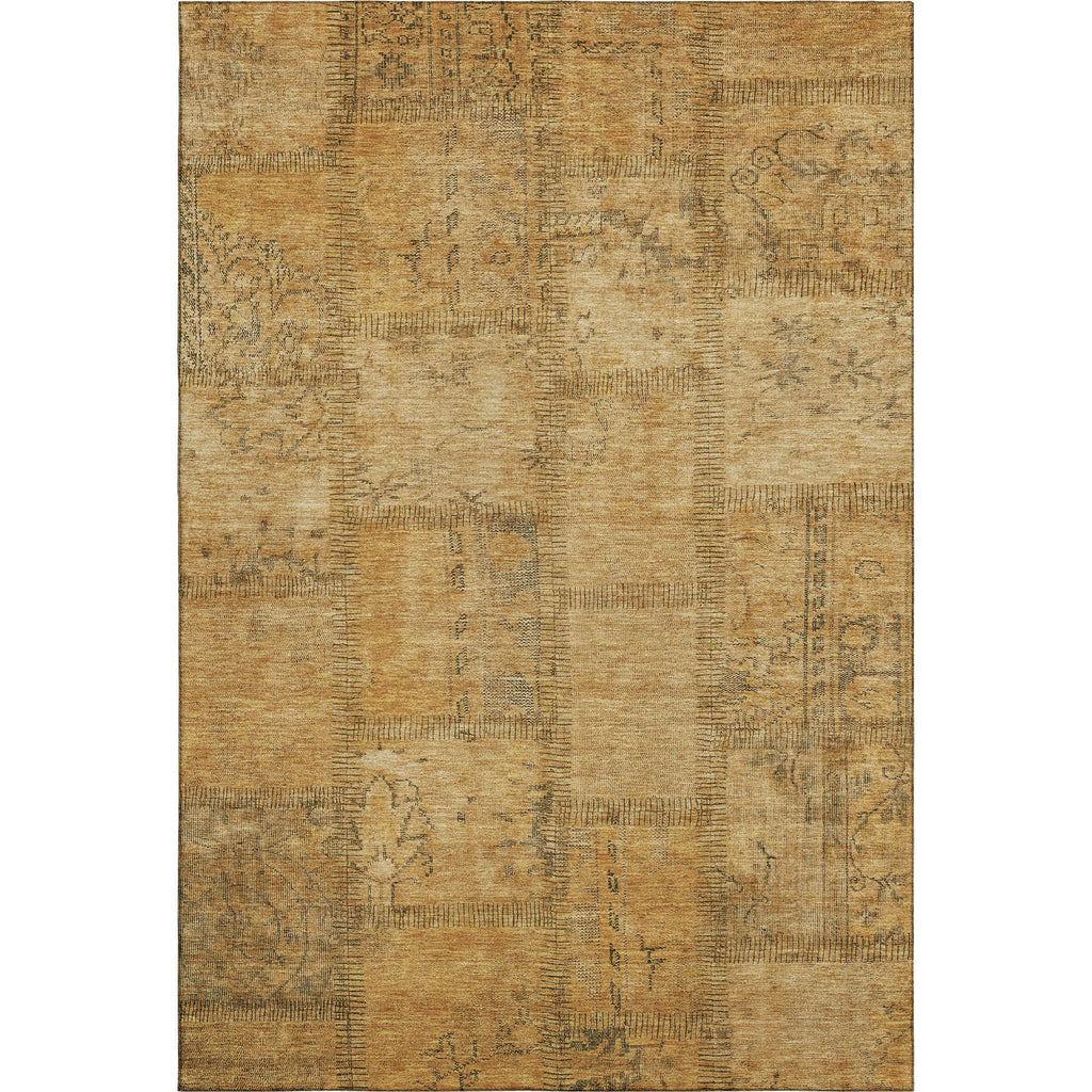 Piper Looms Mayfield Patchwork AMF685 Copper Machine Washable Area Rug main image