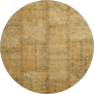 Piper Looms Mayfield Patchwork AMF685 Copper Machine Washable Area Rug Round Main Image