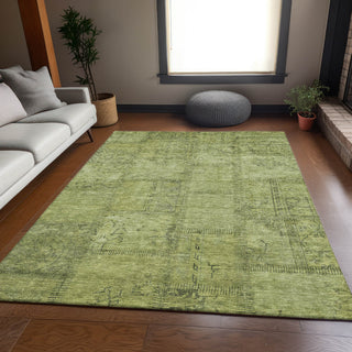 Piper Looms Mayfield Patchwork AMF685 Fern Machine Washable Area Rug Lifestyle Image Feature