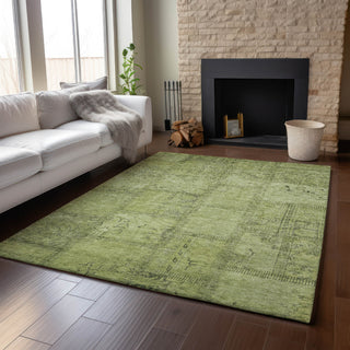 Piper Looms Mayfield Patchwork AMF685 Fern Machine Washable Area Rug Lifestyle Image Feature