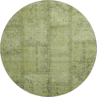 Piper Looms Mayfield Patchwork AMF685 Fern Machine Washable Area Rug Round Main Image