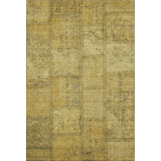Piper Looms Mayfield Patchwork AMF685 Gold Machine Washable Area Rug main image