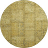 Piper Looms Mayfield Patchwork AMF685 Gold Machine Washable Area Rug Round Main Image