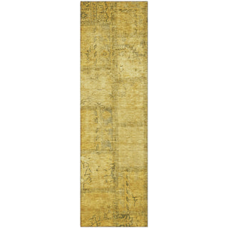 Piper Looms Mayfield Patchwork AMF685 Gold Machine Washable Area Rug Runner Main Image