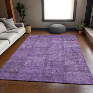 Piper Looms Mayfield Patchwork AMF685 Purple Machine Washable Area Rug Lifestyle Image Feature
