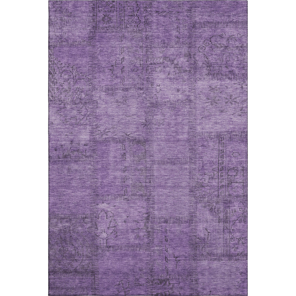 Piper Looms Mayfield Patchwork AMF685 Purple Machine Washable Area Rug main image