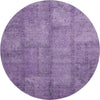 Piper Looms Mayfield Patchwork AMF685 Purple Machine Washable Area Rug Round Main Image