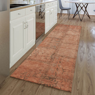 Piper Looms Mayfield Patchwork AMF685 Salmon Machine Washable Area Rug Runner Lifestyle Image Feature
