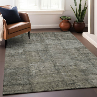 Piper Looms Mayfield Patchwork AMF685 Taupe Machine Washable Area Rug Lifestyle Image Feature