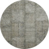 Piper Looms Mayfield Patchwork AMF685 Taupe Machine Washable Area Rug Round Main Image