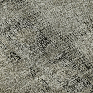 Piper Looms Mayfield Patchwork AMF685 Taupe Machine Washable Area Rug Swatch Image