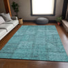 Piper Looms Mayfield Patchwork AMF685 Teal Machine Washable Area Rug Lifestyle Image Feature