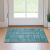 Piper Looms Mayfield Patchwork AMF685 Teal Machine Washable Area Rug Scatter Lifestyle Image Feature