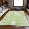 Piper Looms Mayfield Striped AMF686 Aloe Machine Washable Area Rug Lifestyle Image Feature