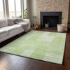Piper Looms Mayfield Striped AMF686 Aloe Machine Washable Area Rug Lifestyle Image Feature