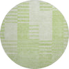 Piper Looms Mayfield Striped AMF686 Aloe Machine Washable Area Rug Round Main Image