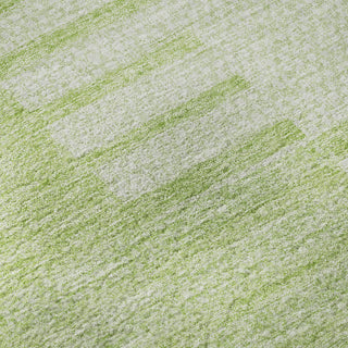 Piper Looms Mayfield Striped AMF686 Aloe Machine Washable Area Rug Swatch Image