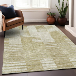 Piper Looms Mayfield Striped AMF686 Beige Machine Washable Area Rug Lifestyle Image Feature