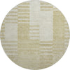 Piper Looms Mayfield Striped AMF686 Beige Machine Washable Area Rug Round Main Image
