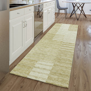 Piper Looms Mayfield Striped AMF686 Beige Machine Washable Area Rug Runner Lifestyle Image Feature