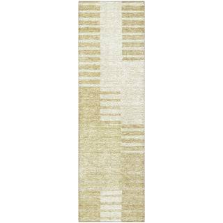 Piper Looms Mayfield Striped AMF686 Beige Machine Washable Area Rug Runner Main Image