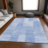 Piper Looms Mayfield Striped AMF686 Blue Machine Washable Area Rug Lifestyle Image Feature