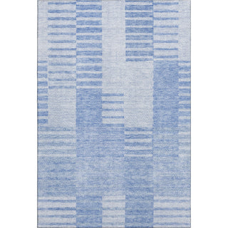 Piper Looms Mayfield Striped AMF686 Blue Machine Washable Area Rug main image