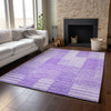 Piper Looms Mayfield Striped AMF686 Lavender Machine Washable Area Rug Lifestyle Image Feature