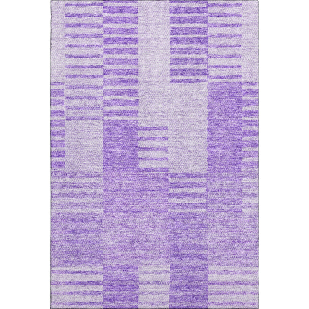 Piper Looms Mayfield Striped AMF686 Lavender Machine Washable Area Rug main image