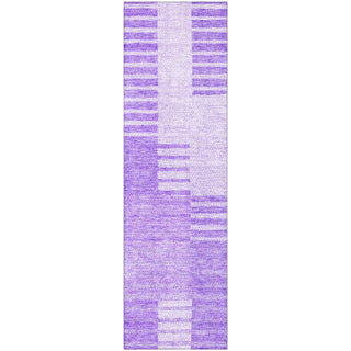 Piper Looms Mayfield Striped AMF686 Lavender Machine Washable Area Rug Runner Main Image