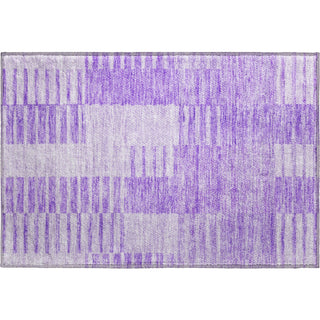 Piper Looms Mayfield Striped AMF686 Lavender Machine Washable Area Rug Scatter Main Image