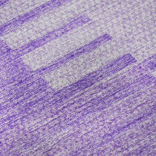 Piper Looms Mayfield Striped AMF686 Lavender Machine Washable Area Rug Swatch Image