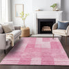 Piper Looms Mayfield Striped AMF686 Pink Machine Washable Area Rug Lifestyle Image Feature