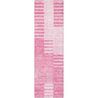 Piper Looms Mayfield Striped AMF686 Pink Machine Washable Area Rug Runner Main Image