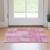 Piper Looms Mayfield Striped AMF686 Pink Machine Washable Area Rug Scatter Lifestyle Image Feature