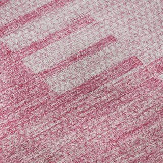 Piper Looms Mayfield Striped AMF686 Pink Machine Washable Area Rug Swatch Image