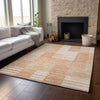 Piper Looms Mayfield Striped AMF686 Salmon Machine Washable Area Rug Lifestyle Image Feature