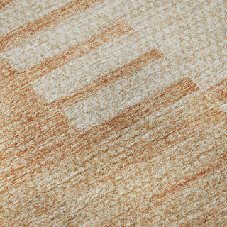 Piper Looms Mayfield Striped AMF686 Salmon Machine Washable Area Rug Swatch Image