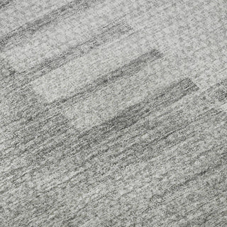 Piper Looms Mayfield Striped AMF686 Silver Machine Washable Area Rug Swatch Image