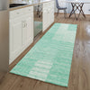 Piper Looms Mayfield Striped AMF686 Teal Machine Washable Area Rug Runner Lifestyle Image Feature